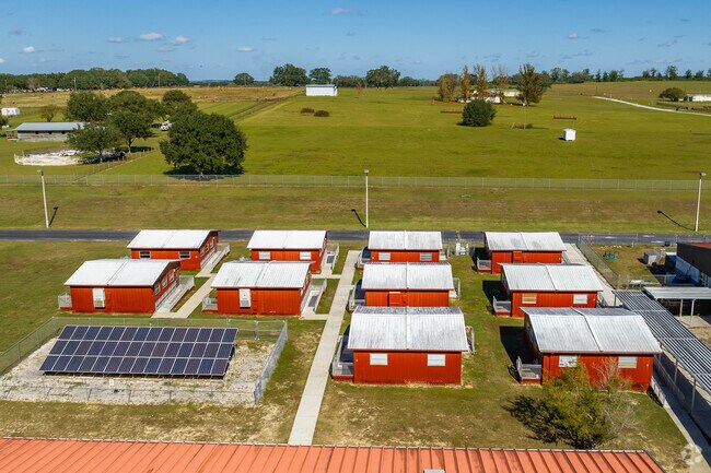 Centennial Middle School has up to date portable classrooms for students.