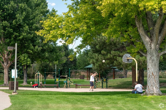 Locals can get in some basketball practice at Widefield Community Park.
