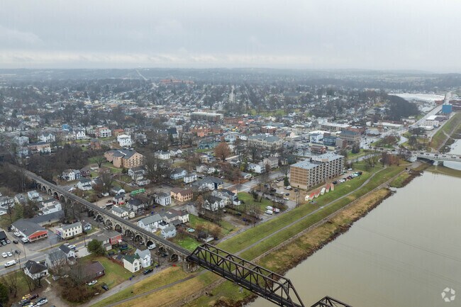 Hamilton is a historic industrial city aided by the presence of the Great Miami River.