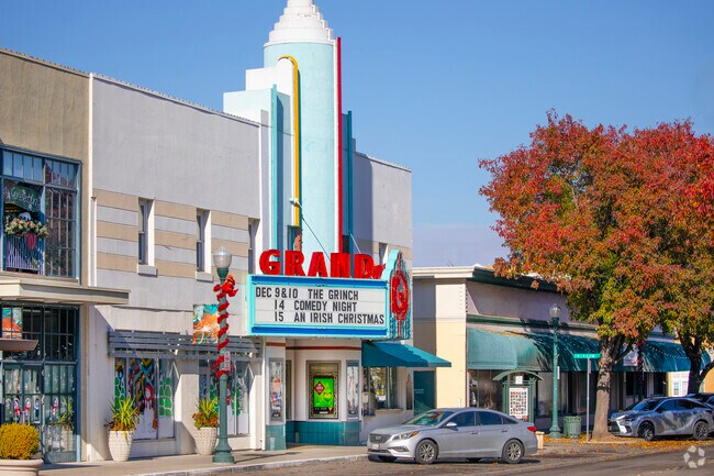 Locals attend the Grand Theater for entertainment in The City of Tracy.