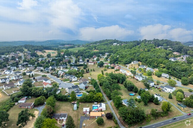 Massanetta Springs has modern subdivisions and a peaceful rural atmosphere outside Harrisonburg.