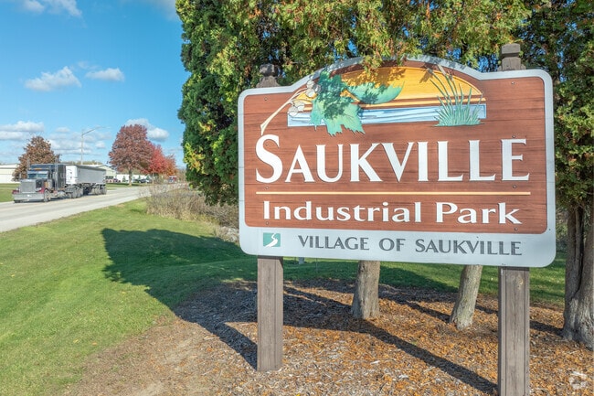 Saukville blends industry and nature with its rail line and flowing Milwaukee River.