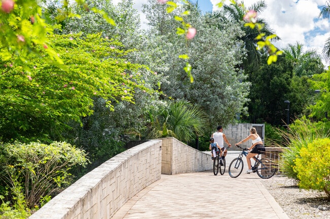 Freedom Park has bike trails and boardwalks through the natural landscape near Lake Park.