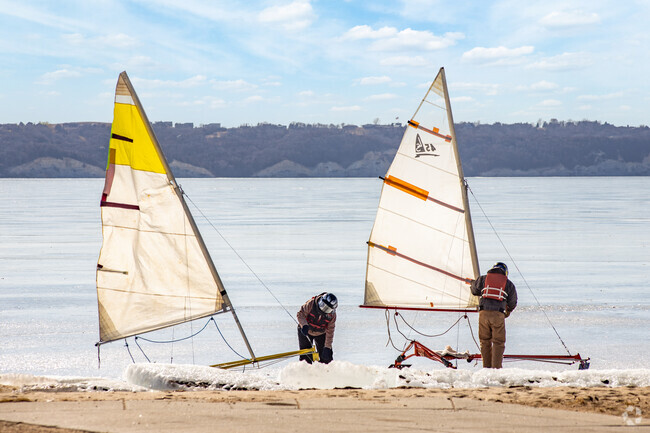 Yankton residents enjoy water sports at all times of the year along the Missouri river.