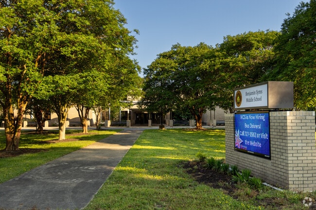 As a Purple Heart School, Benjamin Syms Middle School in Newport News proudly supports its military-connected students.