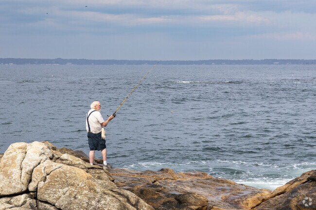 Locals love fishing at Reid State Park in Georgetown.