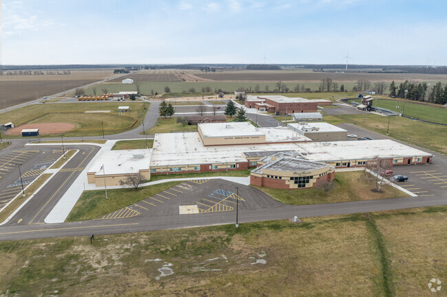 Aerial view of Fulton High/Middle School.