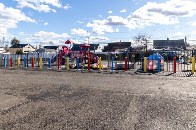 There is a small playground at First Presbyterian Church School.