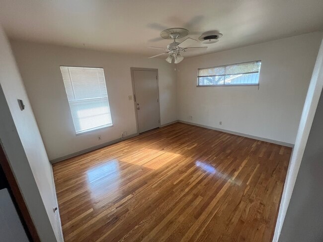 Living room and front door