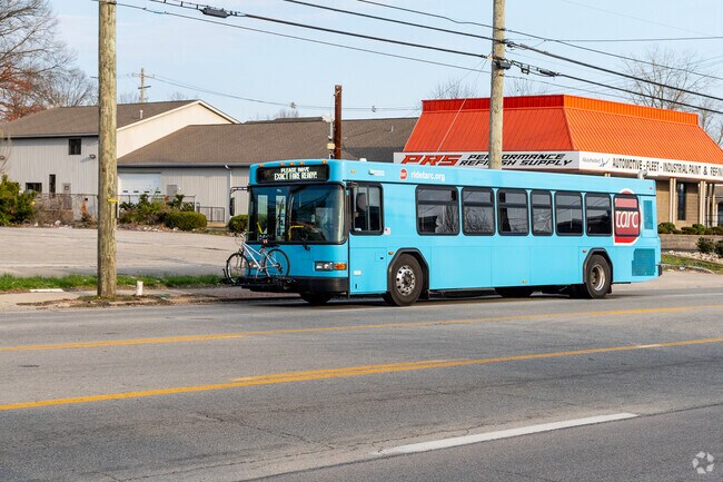 Louisville's TARC buses are a visible presence in Okolona.
