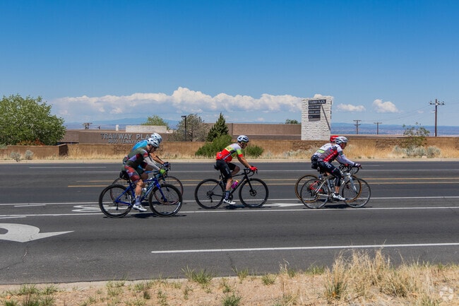 The Tramway Boulevard in S Y Jackson is frequently full of people biking by.
