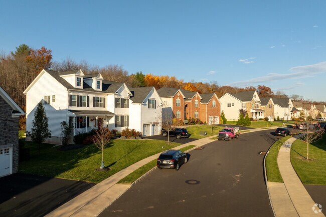 Residential streets are filled with neighborhood homes in Warwick.