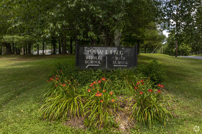 Pawling High School is located at 30 Wagner Drive in Pawling, NY.