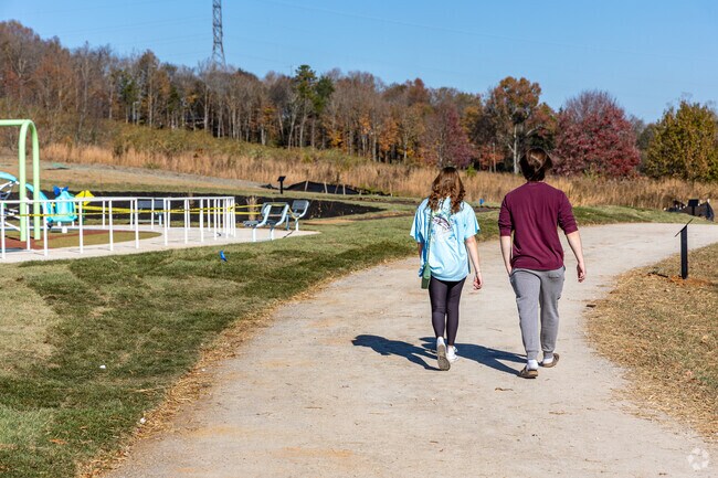 Take a stroll around the walking path at Beverly Park.