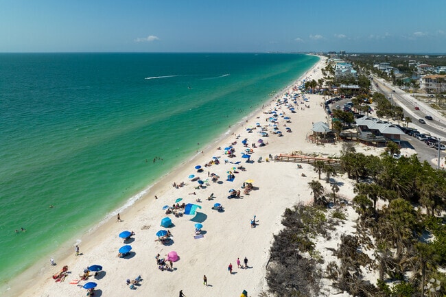 The emerald green waters on the Gulf of Mexico lie just west of Sorrento.