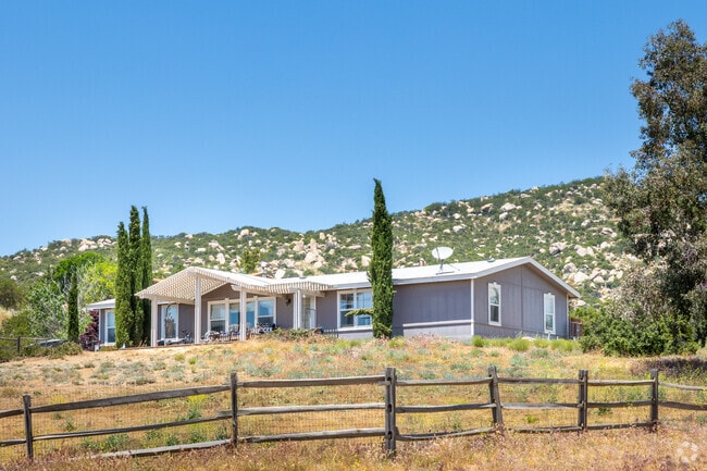 Rocky Hills Seen in the Back of a Home in the Lake Riverside Area