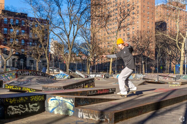 Two Bridges locales love honing their skills at the LES Coleman Skatepark.