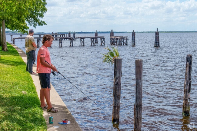 Midway residents venture to nearby Lake Monroe for afternoon fishing on beautiful days.
