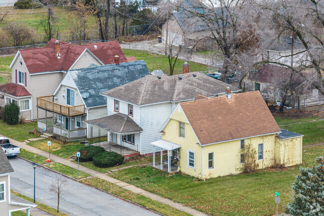 A row of single family homes on Gay Street.