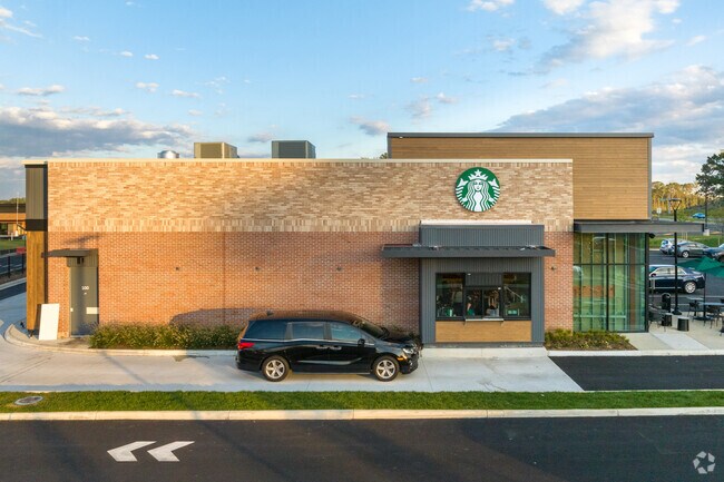 Get your morning coffee at Starbucks in Stafford.