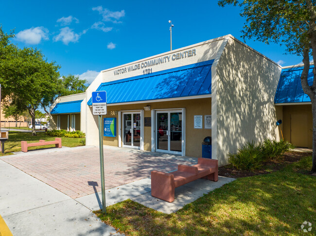 Victor Wilde Community Center houses the Wilde E-Library.