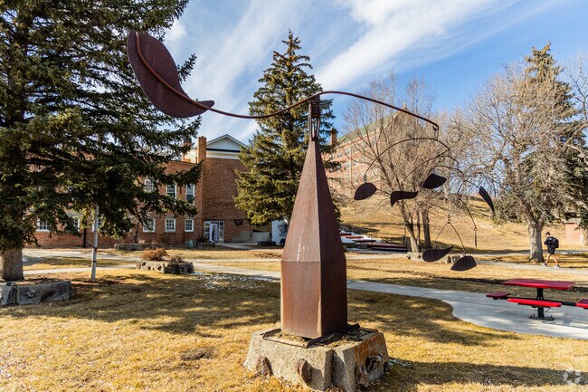 Montana State University is full of unique sculptures made from previous students in Havre.