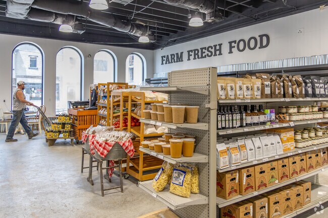 You can find the freshest farm grown groceries in Quinntown at The Farm.