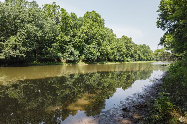 Arkansas River Trail located just off the Arkansas River in Baring Cross, Little Rock, Arkansas.