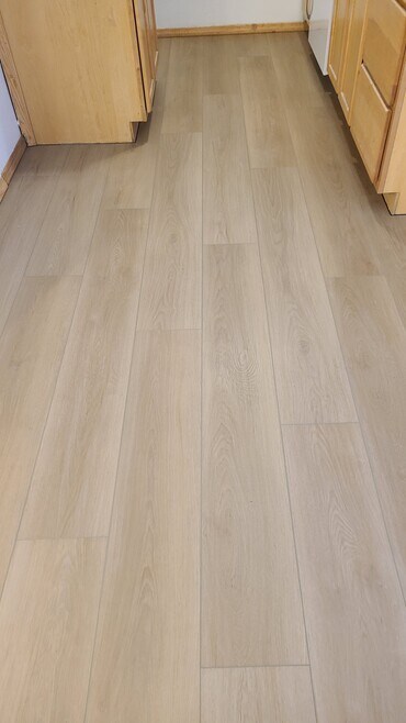 LVP in kitchen/dining room