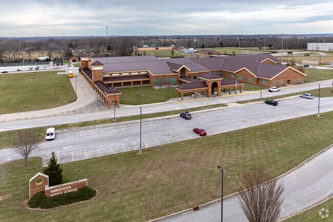 Farristown Middle School in Berea serves students in grades 6 through 8.