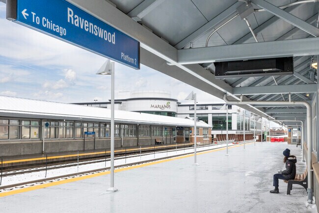 Bowmanville is receiving its own Metra stop in 2024, Ravenswood is the current existing stop.