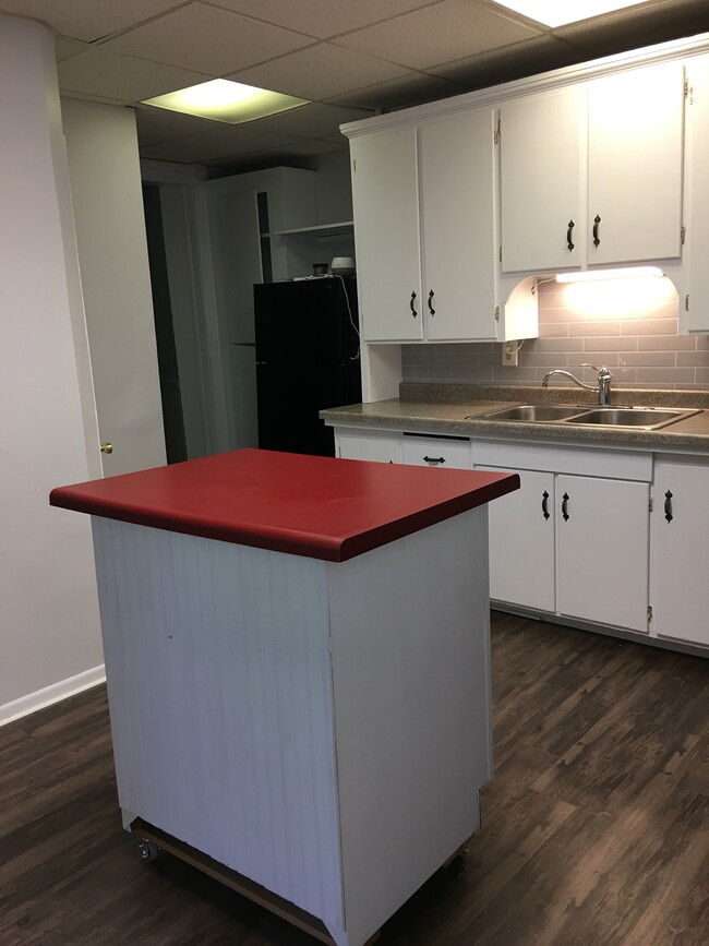 kitchen with island counter