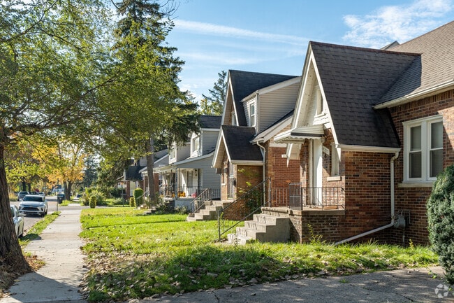 Tudor Revival homes line the quiet streets of Conant Gardens.