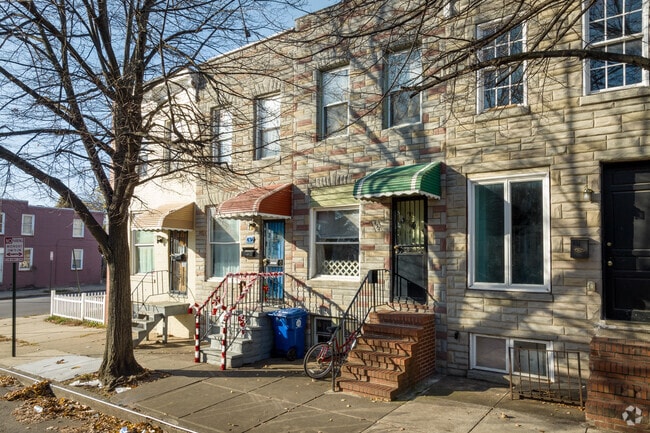 Mount Clare is characterized by traditional brick row homes.