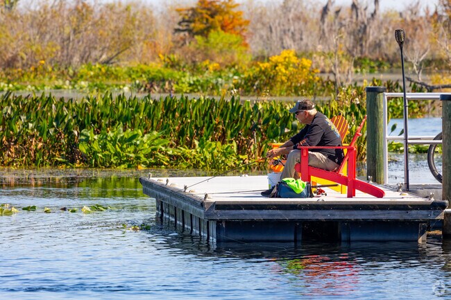 Residents of Citra enjoy the fishing along Orange Lake shores.