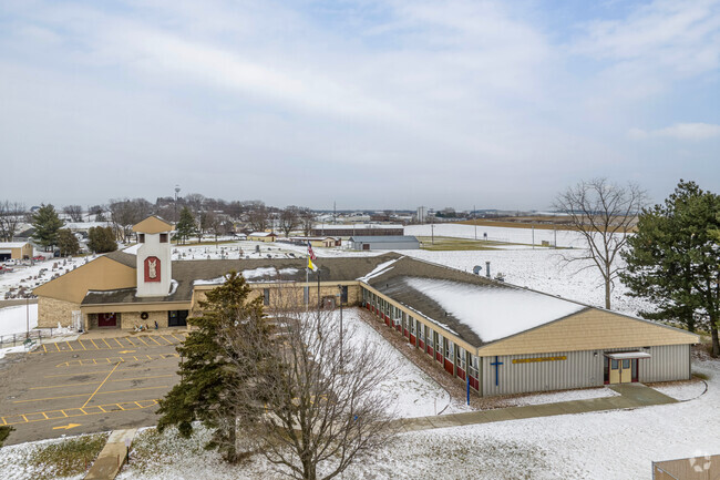 Blessed Trinity Catholic School in Dane is a rural religious school.