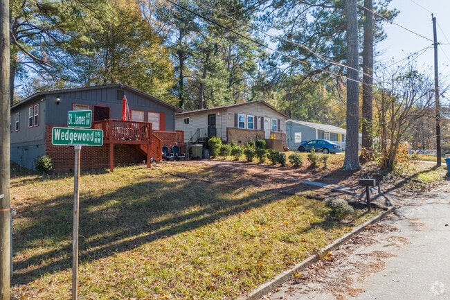 Carey Park boasts rows of vintage bungalows with front porches.