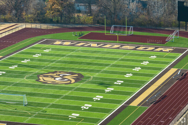 Windsor High School's football field awaits the next game.
