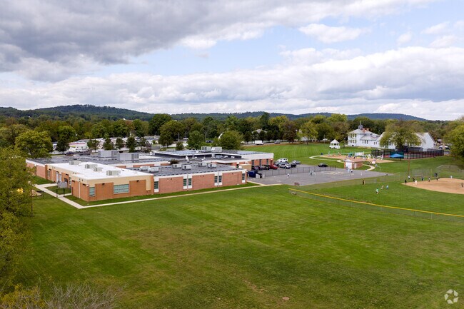 An overview of Lucketts Elementary School.