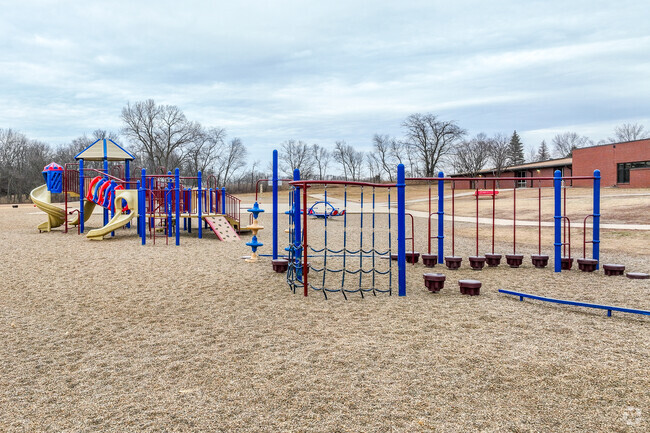The huge playground area of Adel Elementary School makes for some fun recesses.