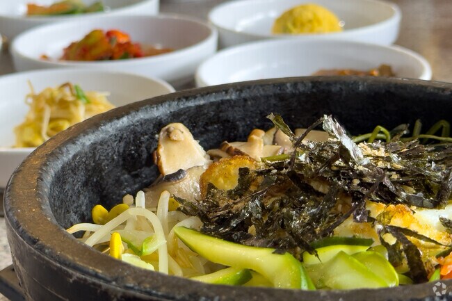 A popular vegetarian dish at Kote Dae Ji Korean BBQ in Fullerton, California.