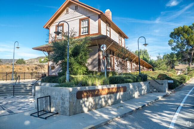 The Santa Susana Railroad Depot is a museum showcasing local railroad history.