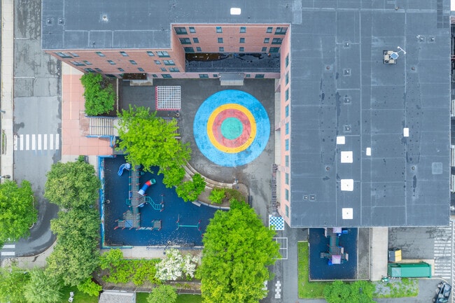 This is the playground area for Missituk Elementary School students in South Medford.