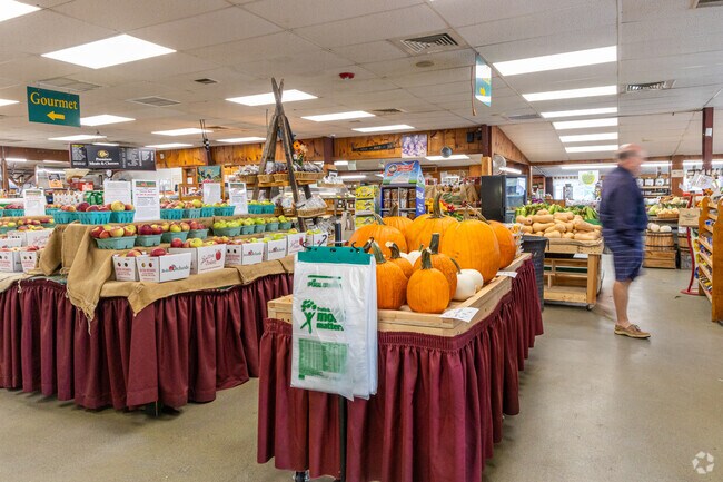 Locally produced fruit, veggies, squash, and more available at Bolton Orchards Market in Bolton.