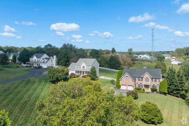 A mix of Colonial Revival and Neo Traditional styles defines Marriottsville neighborhoods.