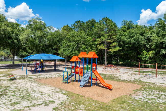 Students enjoy the jungle gym at Talbot Elementary School.