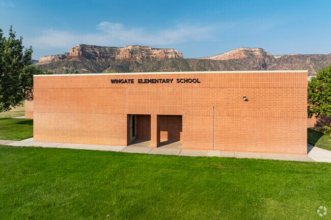 Wingate Elementary School is nestled into the valley near Redlands, CO.