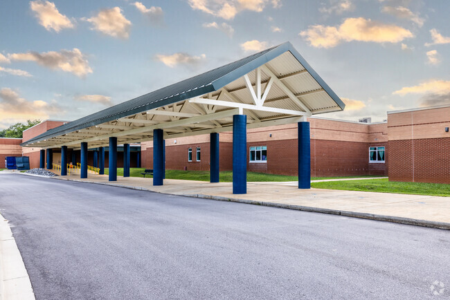 Bryson Elementary School has a large campus for its students.