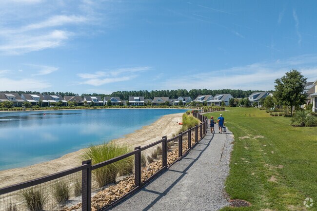 You can take a stroll along the new Crystal Lake in the Hampton Lake neighborhood.