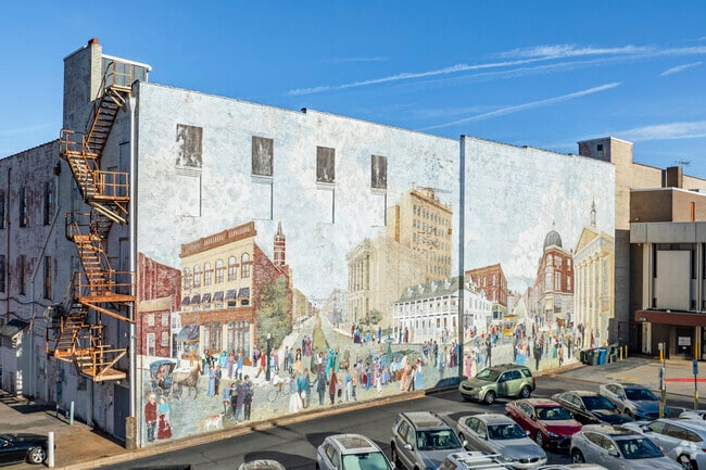 Salisbury has beautiful murals depicting the history and culture of the city.